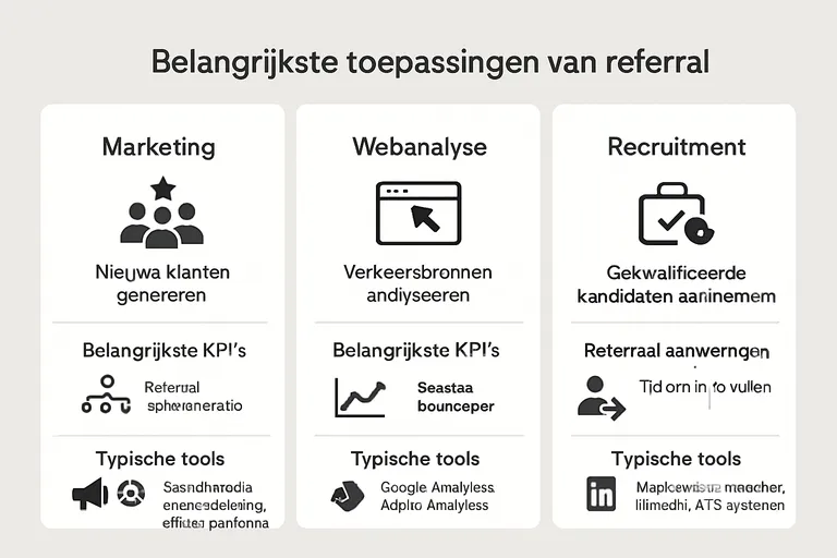 Belangrijkste toepassingen van referral