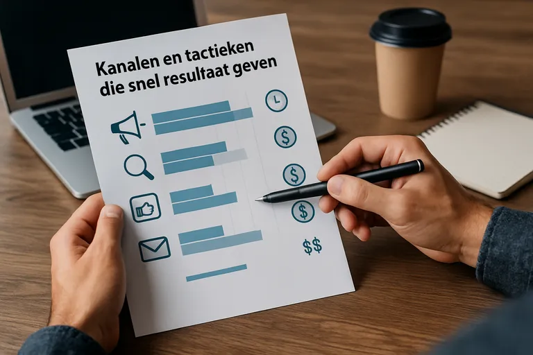 Kanalen en tactieken die snel resultaat geven
