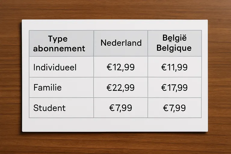 Kosten in Nederland en België