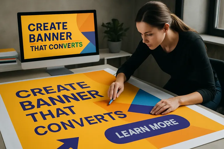 Ontwerp een opvallende banner die direct aandacht pakt en conversie oplevert