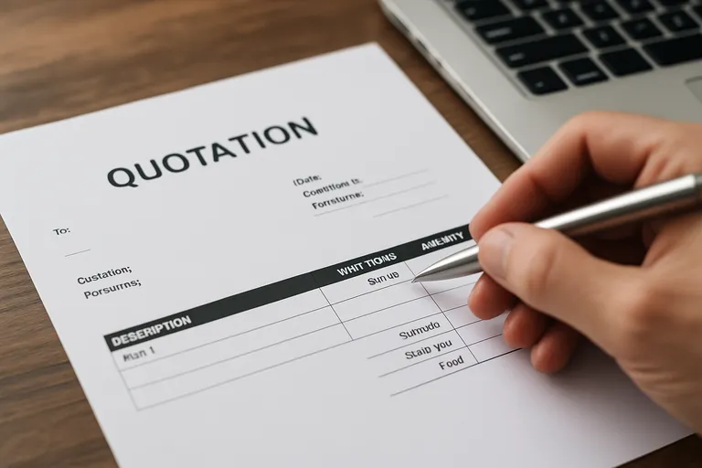 Wat is een offerte in het engels en wanneer gebruik je die