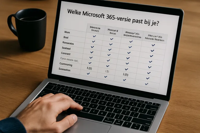 Welke Microsoft 365-versie past bij je?